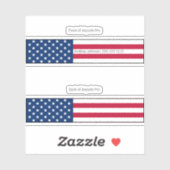 Sticker Aéropods Pro Case Peaux décoratives - Drapeau amér (Feuille)