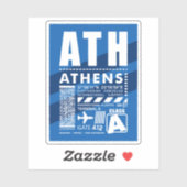 Sticker Aéroport d'Athènes (Feuille)