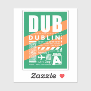 Sticker Aéroport de Dublin
