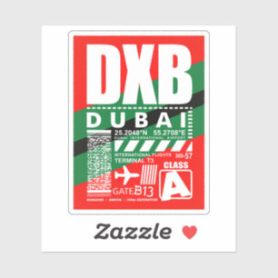 Sticker Aéroport DXB de Dubaï