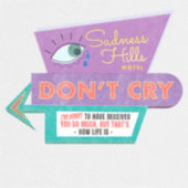 Sticker Aesthetic Wall Art Quote Decor | Retro Typography (Devant)