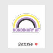Sticker AF non binaire (Feuille)