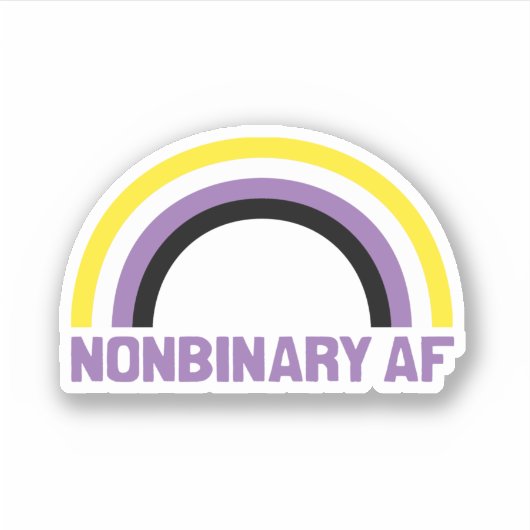 Sticker AF non binaire (Devant)