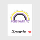 Sticker AF non binaire (Feuille)