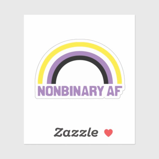 STICKER AF NONBINAIRE (Feuille)