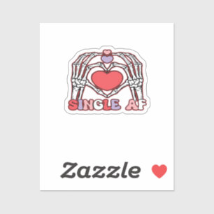 Sticker Af Skeleton Mains Valentines Classic
