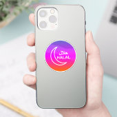 Sticker Affaires halal anglais arabe (Téléphone)
