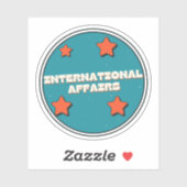 Sticker Affaires internationales (Feuille)
