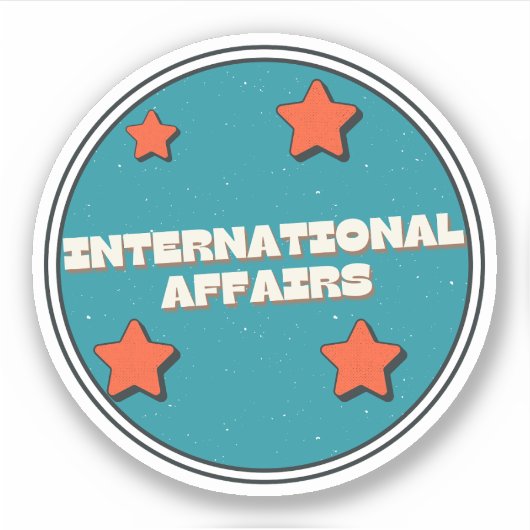 Sticker Affaires internationales (Devant)