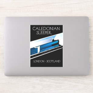 Sticker Affiche calédonienne de voyage de Londres Ecosse
