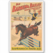 Sticker Affiche De Cirque Allemande D'Un Homme Se Trouvant (Devant)