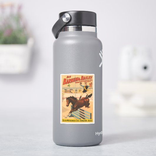 Sticker Affiche De Cirque Allemande D'Un Homme Se Trouvant (HydroFlask)