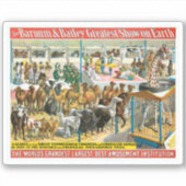 Sticker Affiche De Cirque Des Personnes De Différentes Nat (Devant)