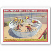 Sticker Affiche De Cirque Des Sept Gaynells Vélos D'Équita (Devant)