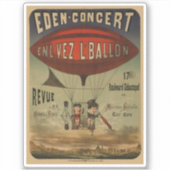 Sticker Affiche De Cirque Française De Deux Artistes En Aé (Devant)