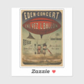 Sticker Affiche De Cirque Française De Deux Artistes En Aé (Feuille)