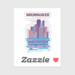 Sticker Affiche de Milwaukee Travel
