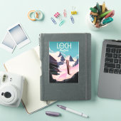 Sticker Affiche de ski Lech Autriche. (Couverture iPad)