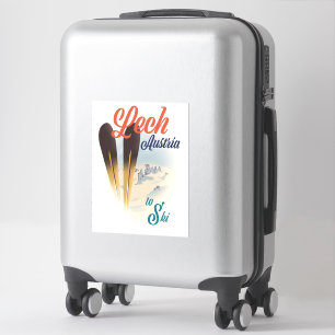 Sticker Affiche de ski Lech Autriche