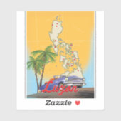 Sticker Affiche de voyage à Luzon Philippines (Feuille)