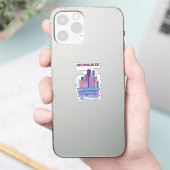 Sticker Affiche de voyage à Milwaukee (Téléphone)