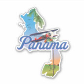 Sticker Affiche de voyage à Panama (Devant)