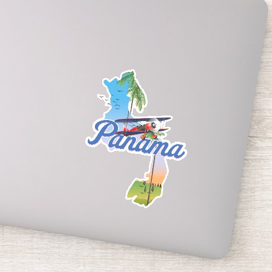 Sticker Affiche de voyage à Panama (Détail)