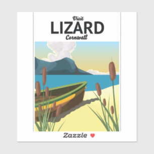 Sticker Affiche de voyage au bord de la mer de Lizard