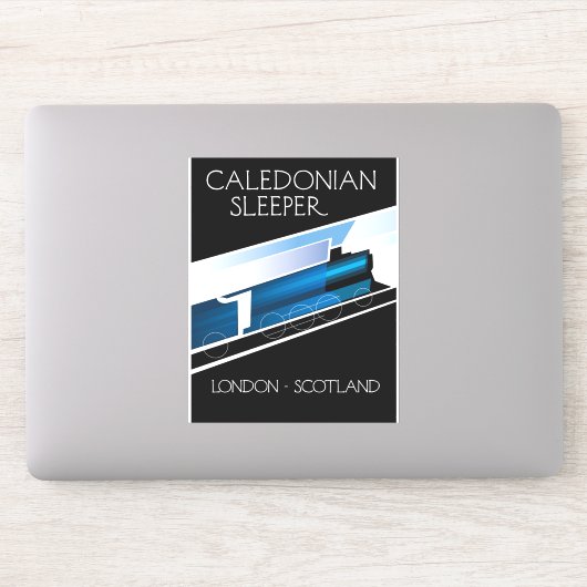 Sticker Affiche de voyage Caledonian Sleeper Londres Ecoss (Ordinateur)