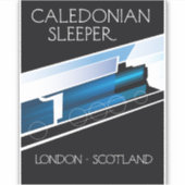 Sticker Affiche de voyage Caledonian Sleeper Londres Ecoss (Devant)