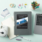 Sticker Affiche de voyage Caledonian Sleeper Londres Ecoss (Couverture iPad)