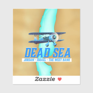 Sticker Affiche de voyage en mer morte