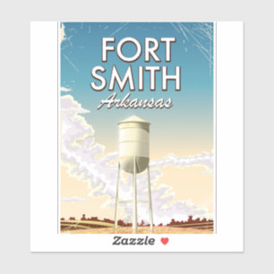 Sticker Affiche de voyage Fort Smith Arkansas