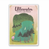 Sticker Affiche de voyage lac de cratère Canada (Devant)