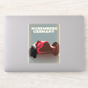 Sticker Affiche de voyage Nuremberg Allemagne