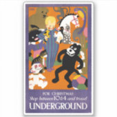 Sticker Affiche De Voyage Pour Londres Métro (Devant)