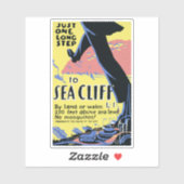 Sticker Affiche de voyage Promotion Sea Cliff, Long Island (Feuille)