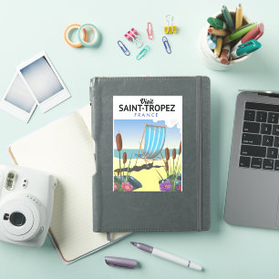 Sticker Affiche de voyage Saint-Tropez France