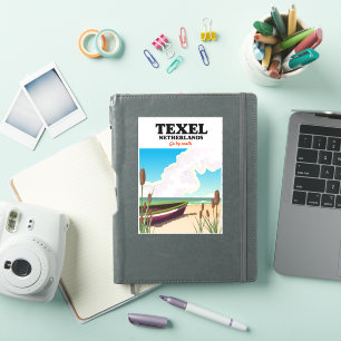 Sticker Affiche de voyage Texel Pays-Bas
