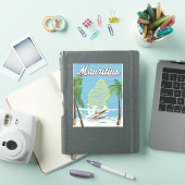 Sticker Affiche de voyage vintage de Maurice (Couverture iPad)