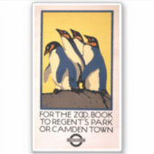 Sticker Affiche Pour Le Transport En Métro Au Zoo De Londr (Devant)
