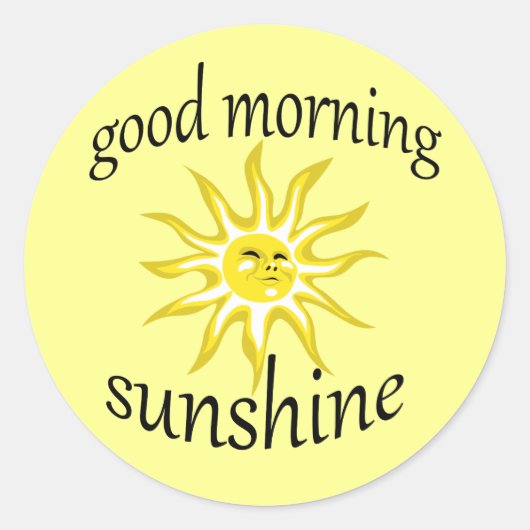 Sticker Affirmatif Good Morning Sunshine (Devant)
