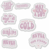 Sticker affirmation Citation motivationnelle (Devant)