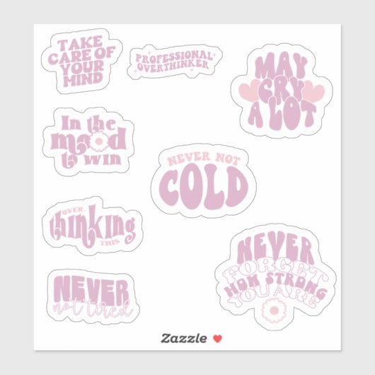 Sticker affirmation Citation motivationnelle (Feuille)