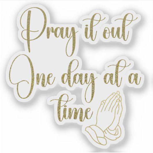 Sticker Affirmation de prière (Devant)