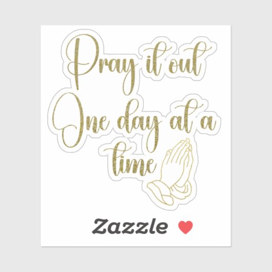 Sticker Affirmation de prière (Feuille)