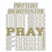 Sticker Affirmation de prière chrétienne (Devant)