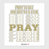 Sticker Affirmation de prière chrétienne (Feuille)