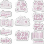 Sticker affirmation positive citation tendance rétro (Devant)
