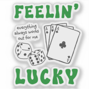 Sticker Affirmation positive de chance 'Custom Feelin' Luc